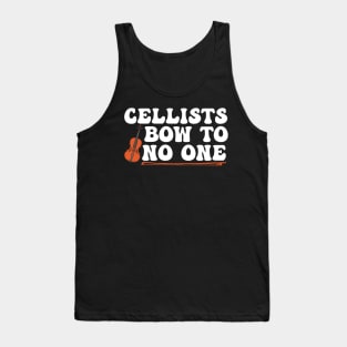 Funny Cello Player Quote Tank Top